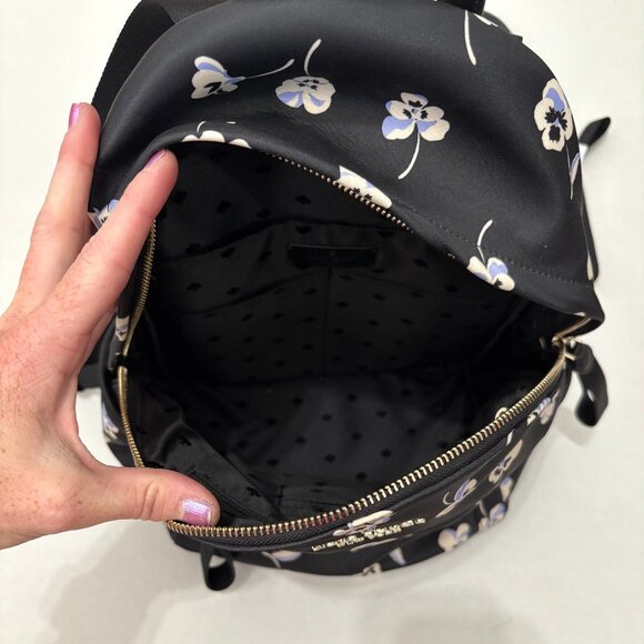 NWOT Kate Spade Chelsea Daisy Floral Printed Medium Backpack Bag Nylon Card Case - Picture 3 of 7